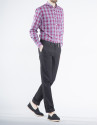 Navy blue cotton sports pants 