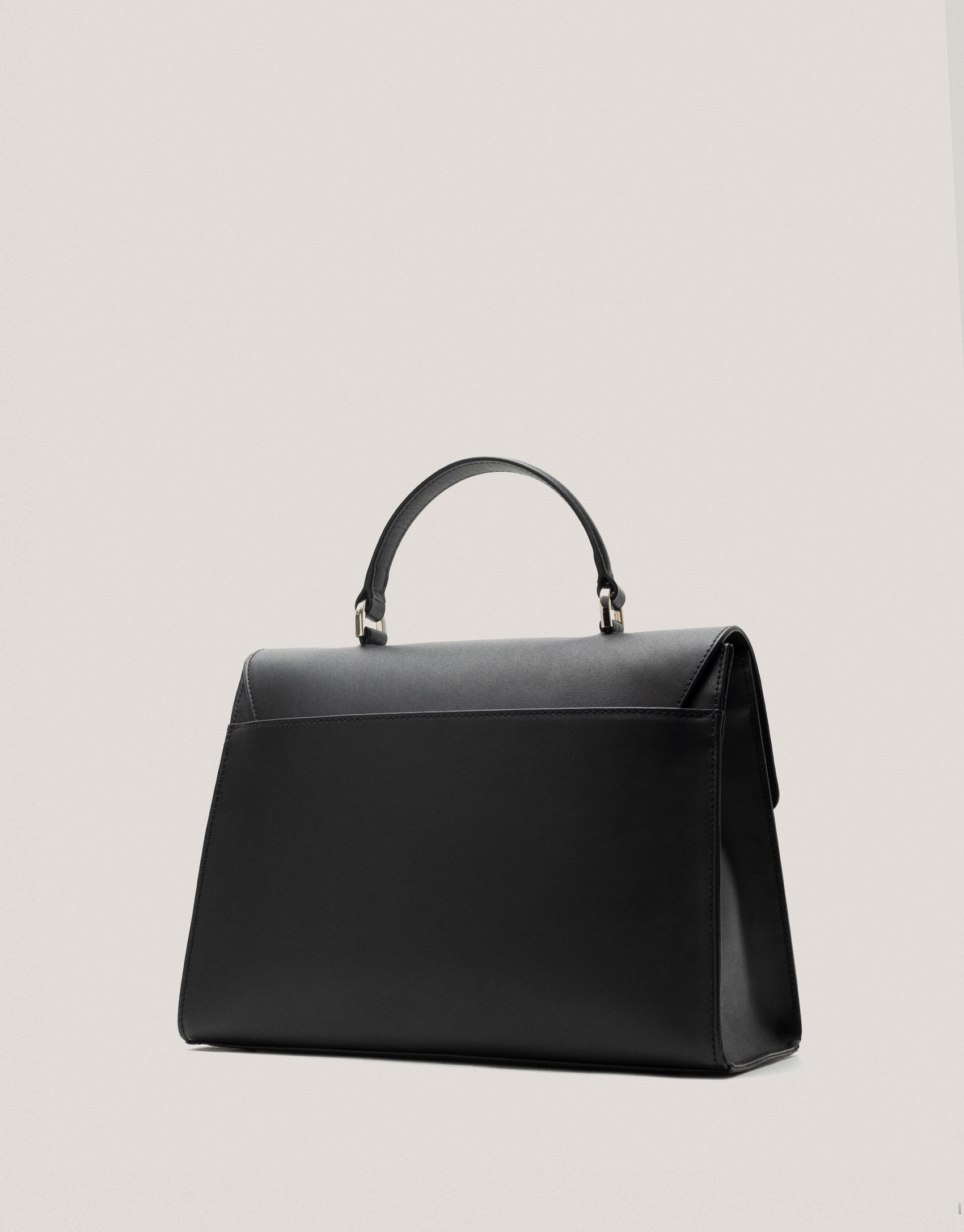Bolso de mano Mía Maxi piel negro - Sale | Roberto Verino