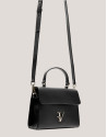 Black leather mini Mía handbag - Sale - SS2025 | Roberto Verino