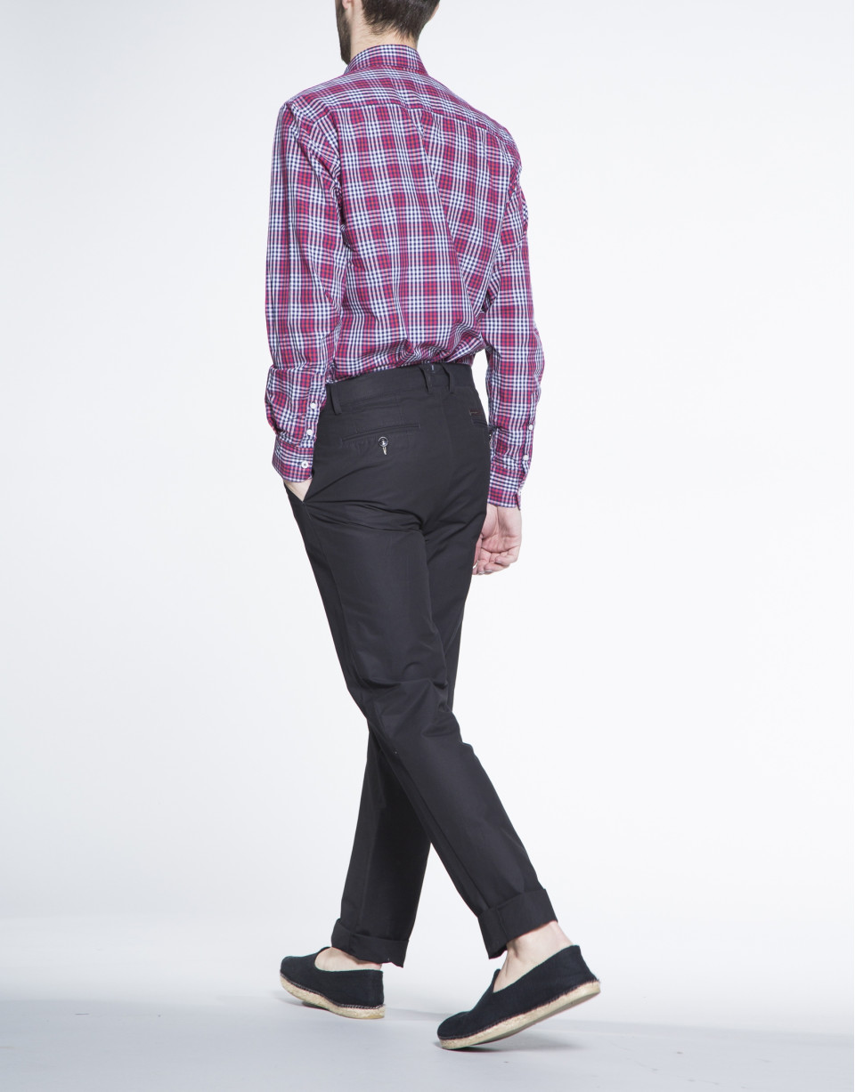 Navy blue cotton sports pants 