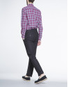 Navy blue cotton sports pants 