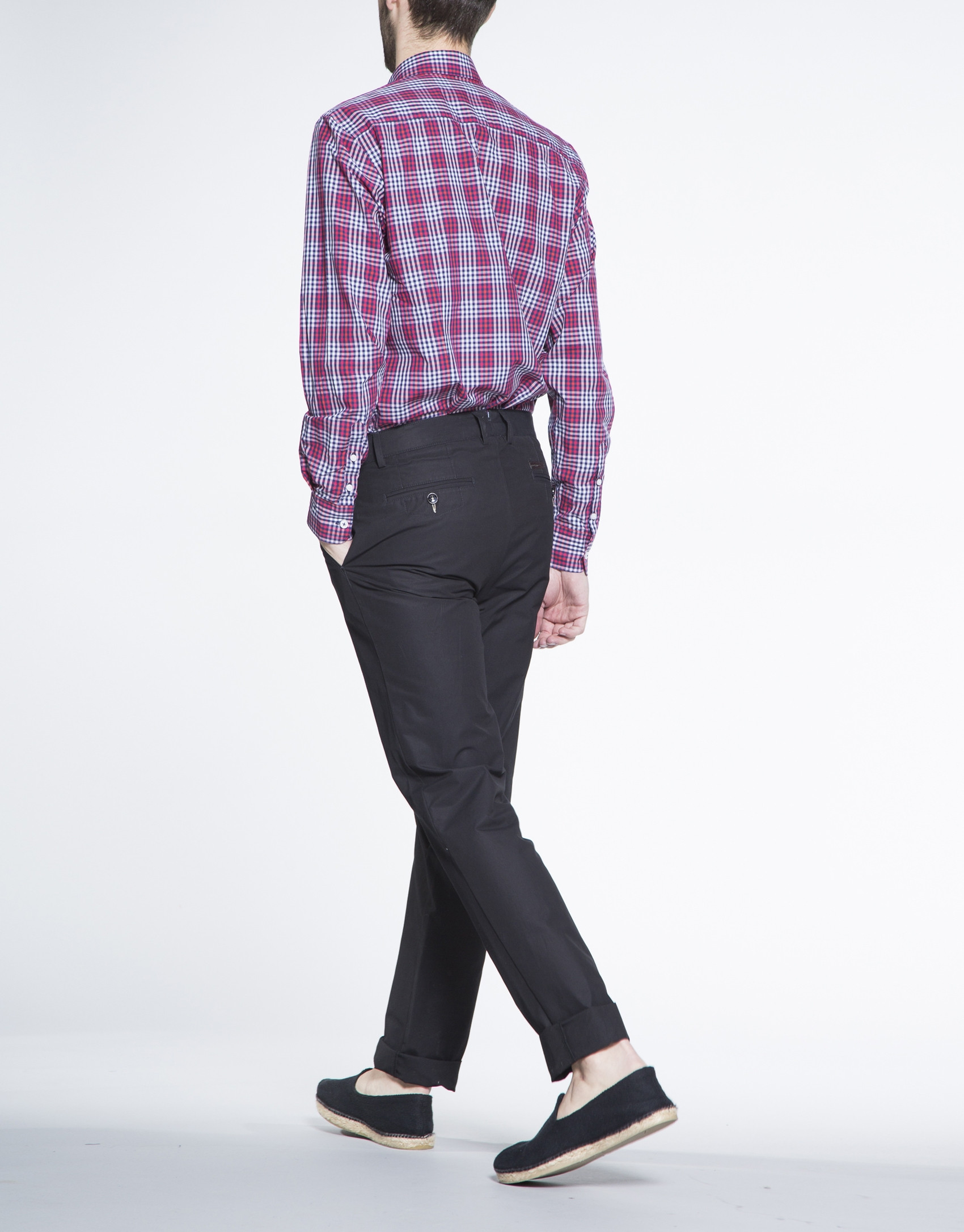 Navy blue cotton sports pants 