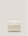 Bolso de mano Mía Mini piel beige claro