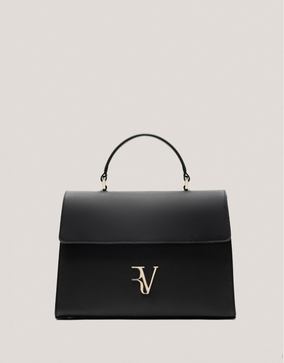 Bolso de mano Mía Maxi piel negro