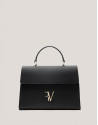 Black leather Maxi Mía handbag