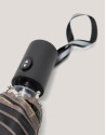 Taupe automatic folding umbrella with RV logos 