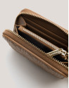 Cartera monedero Linda piel acolchada cámel | Roberto Verino