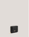 Cartera monedero Linda piel acolchada negro | Roberto Verino