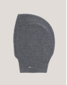 Gorro balaclava lana y cashmere gris - Mujer | Roberto Verino