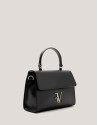 Black leather midi Mía handbag - Sale - SS2025 | Roberto Verino