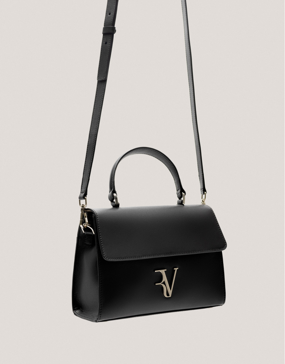 Bolso de mano Mía Midi piel negro - Sale | Roberto Verino