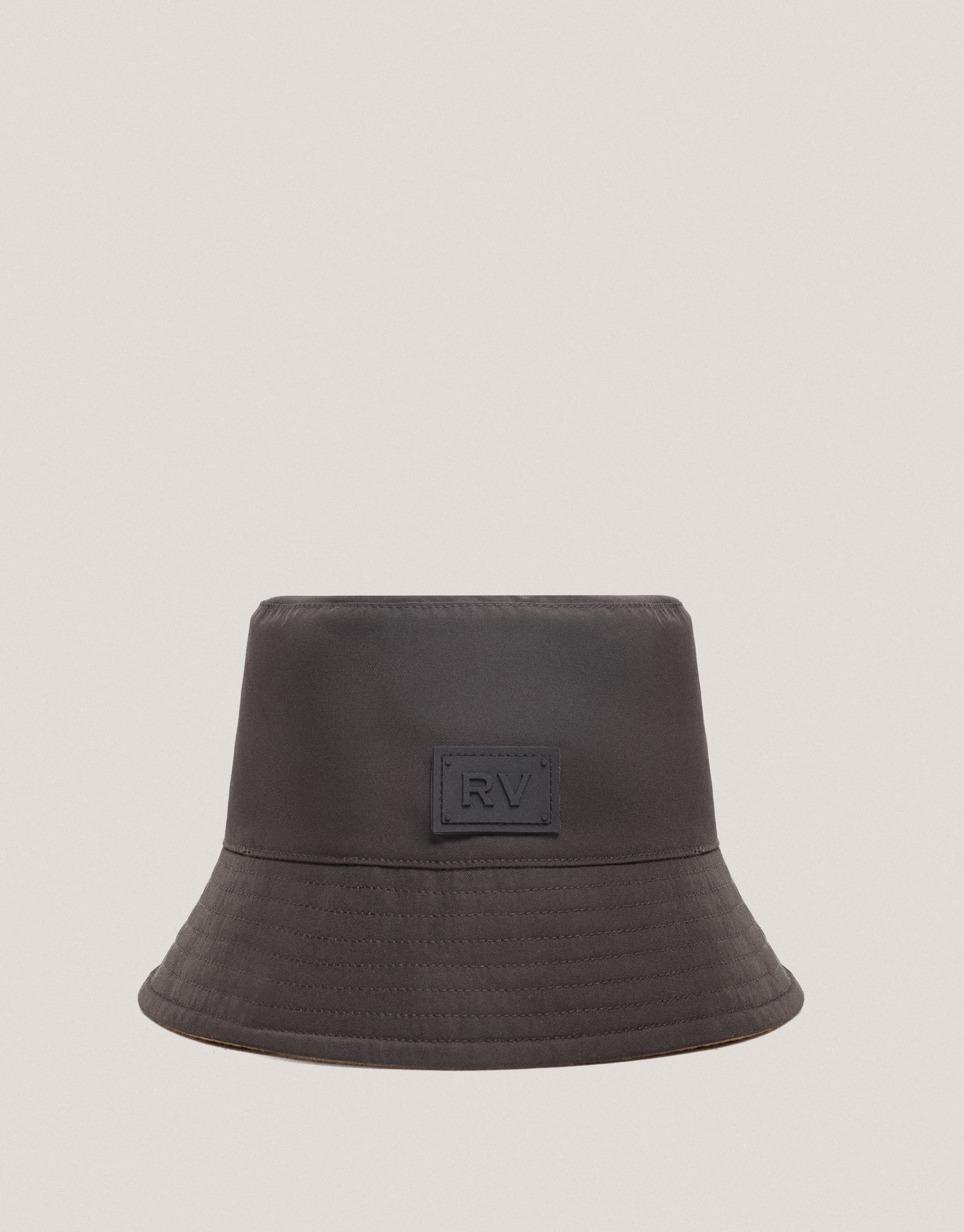 Reversible camel and brown bucket hat - Woman | Roberto Verino