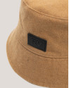 Gorro bucket reversible cámel y marrón - Mujer | Roberto Verino