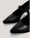 Zapato salón pulsera piel caprina negra - Mujer | Roberto Verino