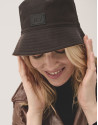 Reversible grey and navy bucket hat - Woman | Roberto Verino