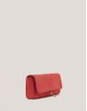 Crimson red snakeskin Ariana clutch bag - Sale | Roberto Verino