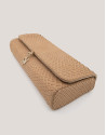 Beige snakeskin Ariana clutch bag - Sale | Roberto Verino