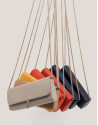 Bolso Clutch Ariana piel serpiente mostaza | Roberto Verino
