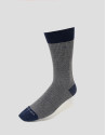 Pack of navy and blue checked socks