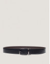 Cinturón reversible piel negro/marrón