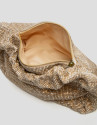 Bolso de mano Ariana Cristal Mesh dorado
