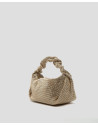 Bolso de mano Ariana Cristal Mesh dorado