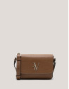 Sun camel leather shoulder bag