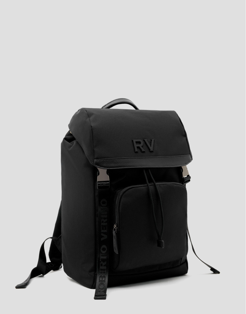 Black nylon Work backpack