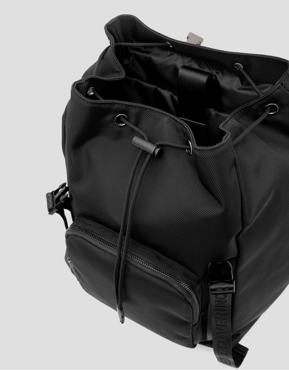 Black nylon Work backpack