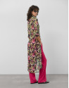 Green floral print crepe georgette long ... | Roberto Verino