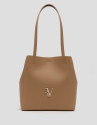 Bolso Bruna Tote Maxi piel cámel - Mujer | Roberto Verino