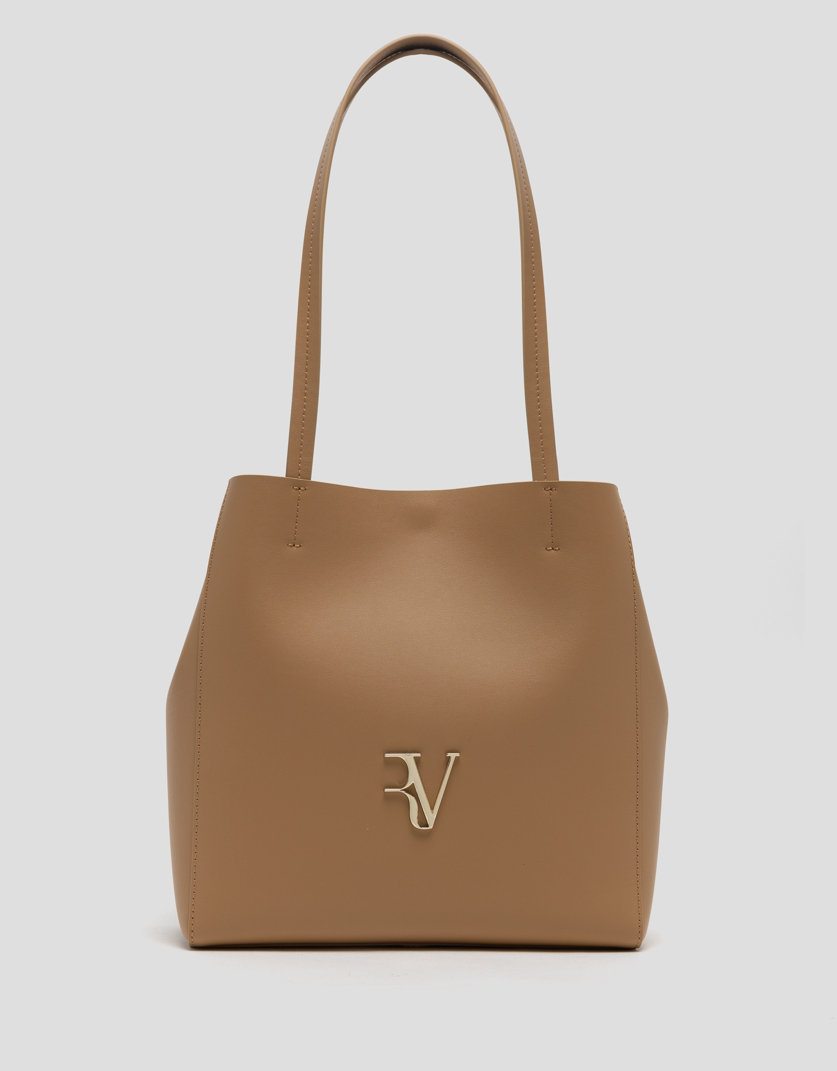 Bolso Bruna Tote Maxi piel cámel - Mujer | Roberto Verino