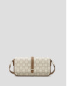 Cream colored baguette Gala bag with RV logos | Roberto Verino
