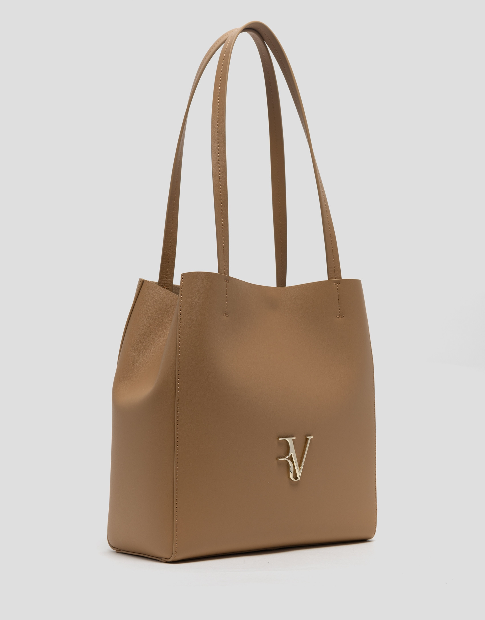 Bolso Bruna Tote Maxi piel cámel - Mujer | Roberto Verino