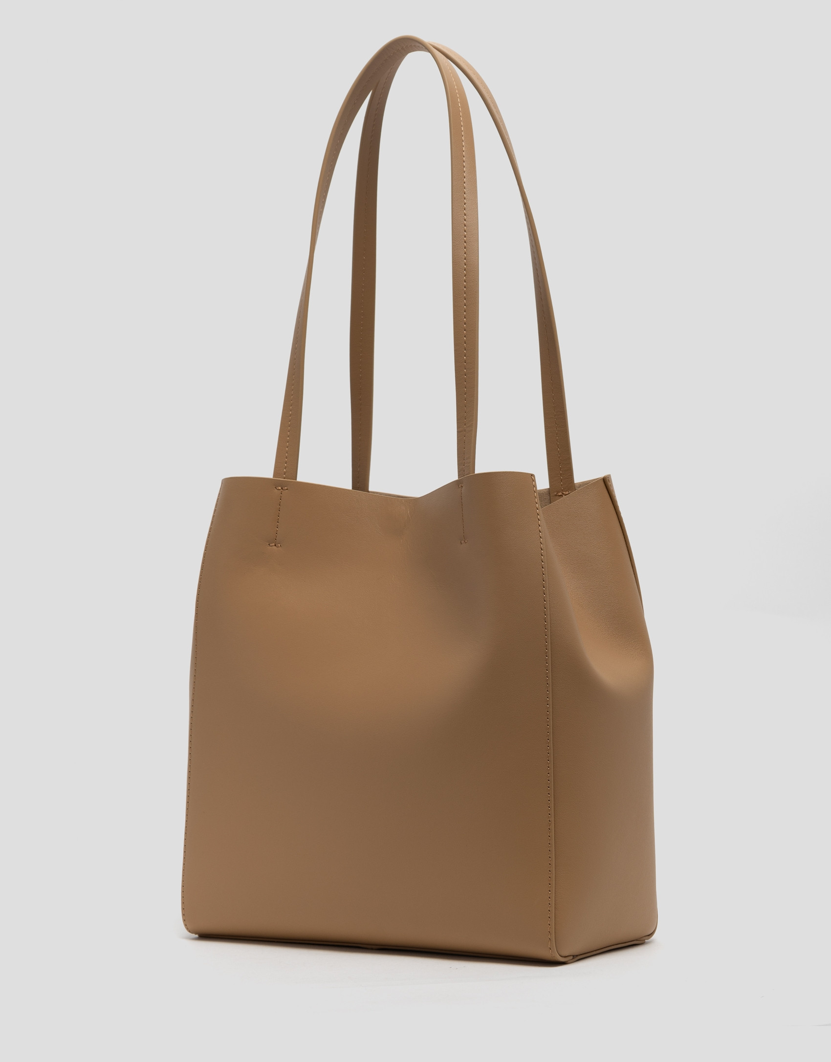 Bolso Bruna Tote Maxi piel cámel - Mujer | Roberto Verino