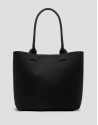 Black knit maxi Kendall shopping bag - Woman | Roberto Verino
