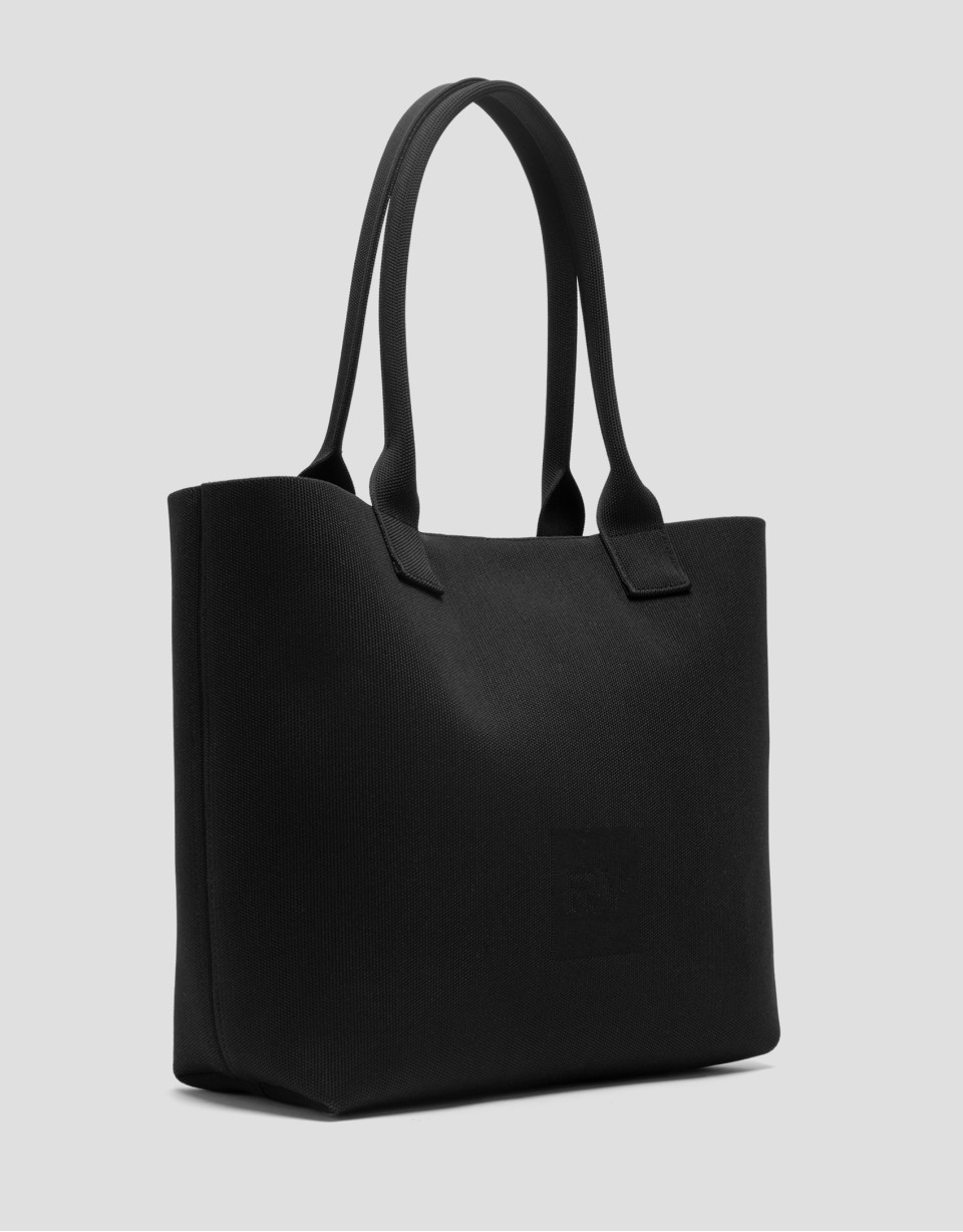 Black knit maxi Kendall shopping bag - Woman | Roberto Verino