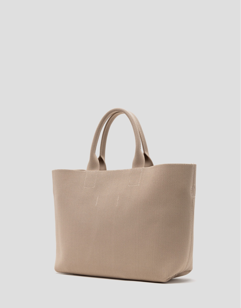Nude knit Kendall satchel bag - Woman - SS2025 | Roberto Verino