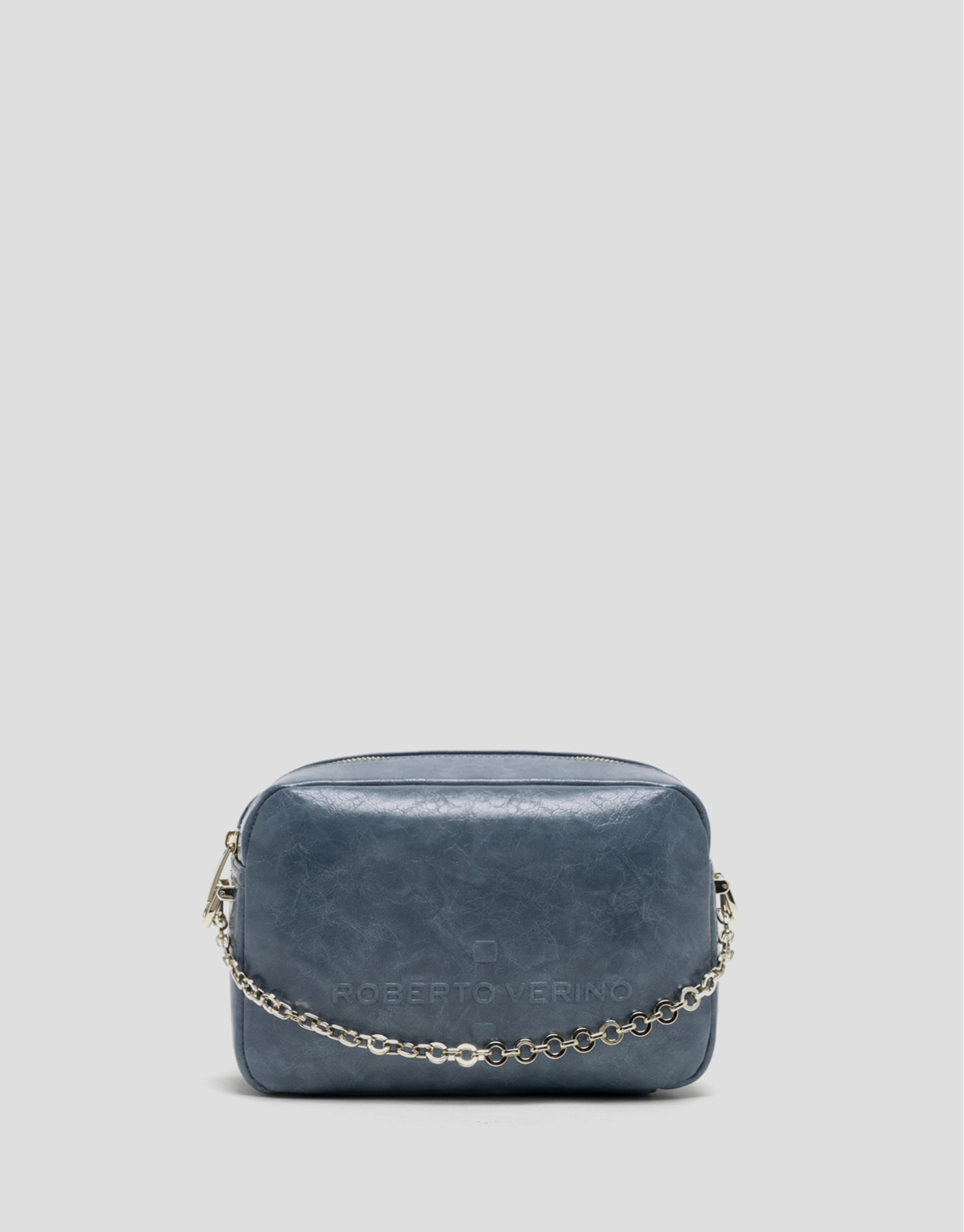 Cobalt blue Bazín Urban Midi shoulder bag | Roberto Verino