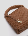 Bolso de mano Paula Clutch piel trenzada cuero | Roberto Verino
