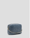 Cobalt blue Bazín Urban Midi shoulder bag | Roberto Verino