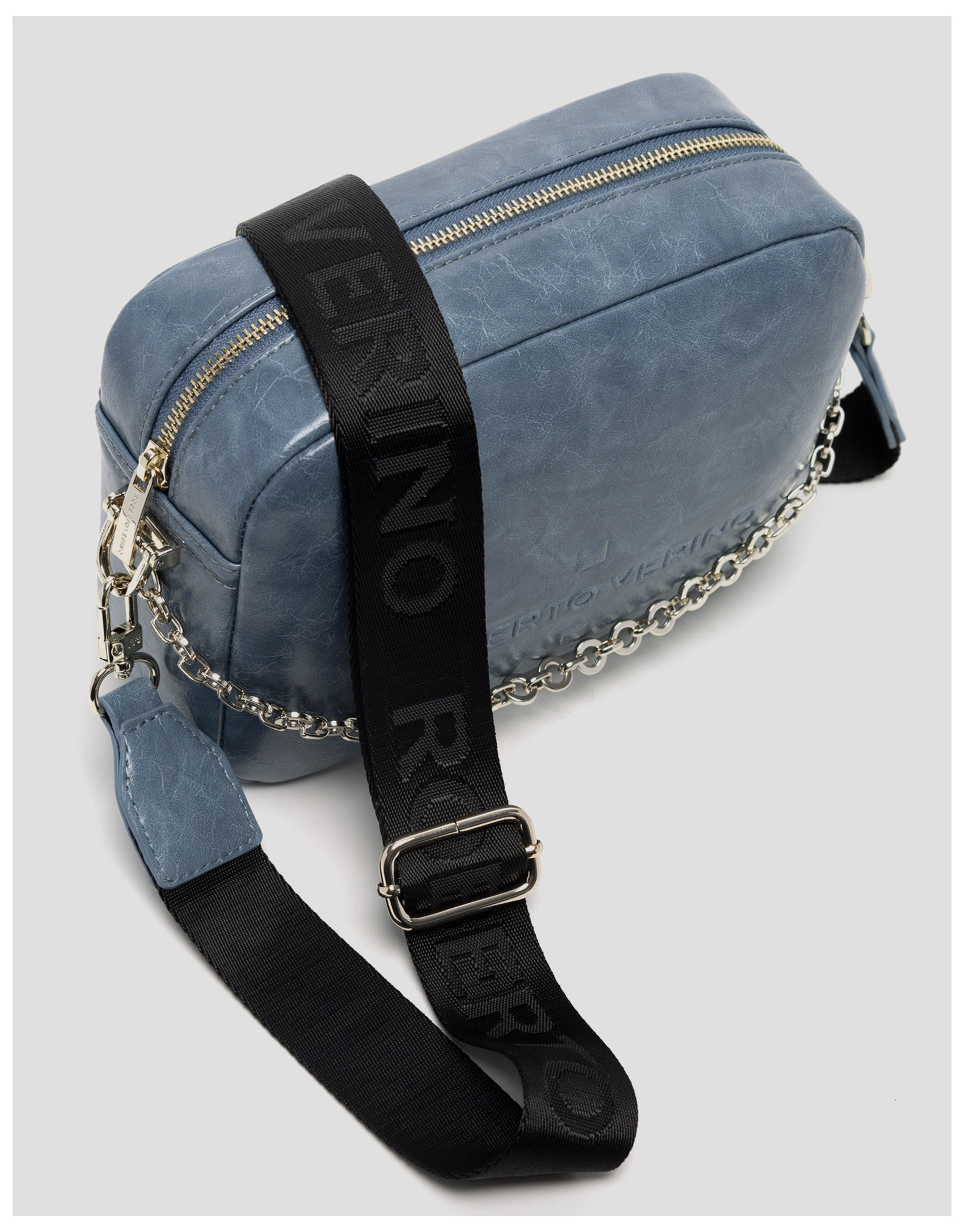 Bandolera Bazín Urban Midi azul cobalto - Mujer | Roberto Verino