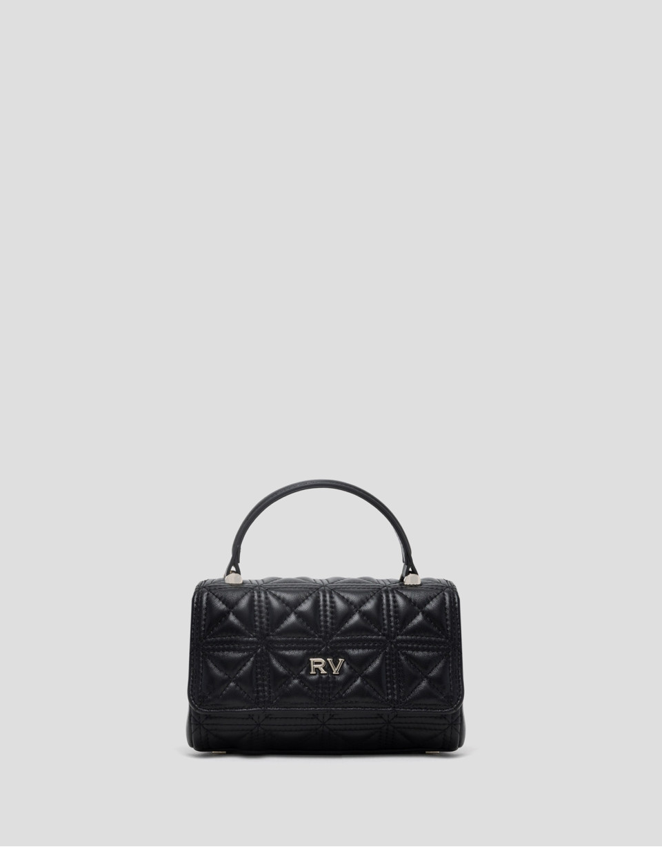 Bolso Linda Micro piel acolchada negro - Mujer | Roberto Verino