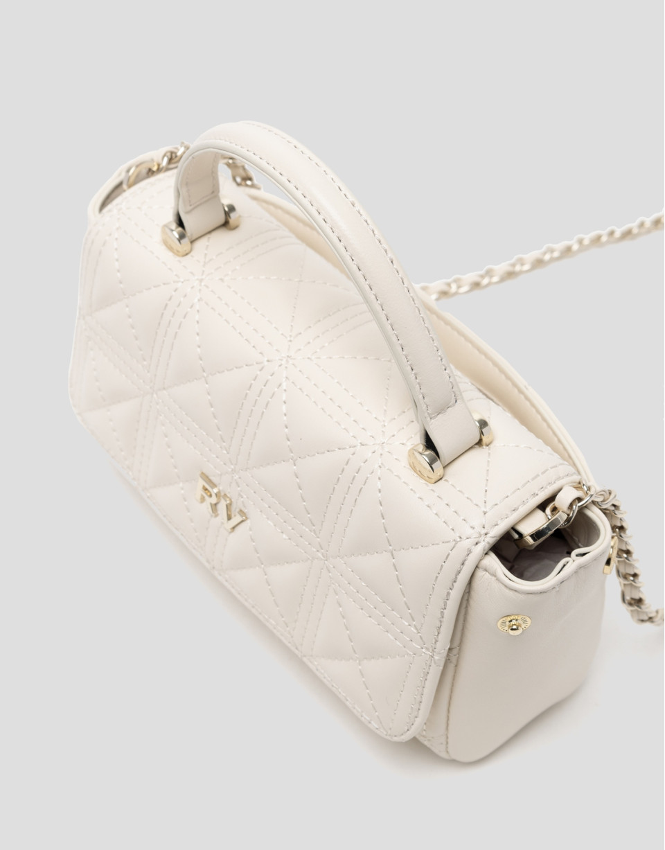 Bolso Linda Micro piel acolchada crudo - Mujer | Roberto Verino