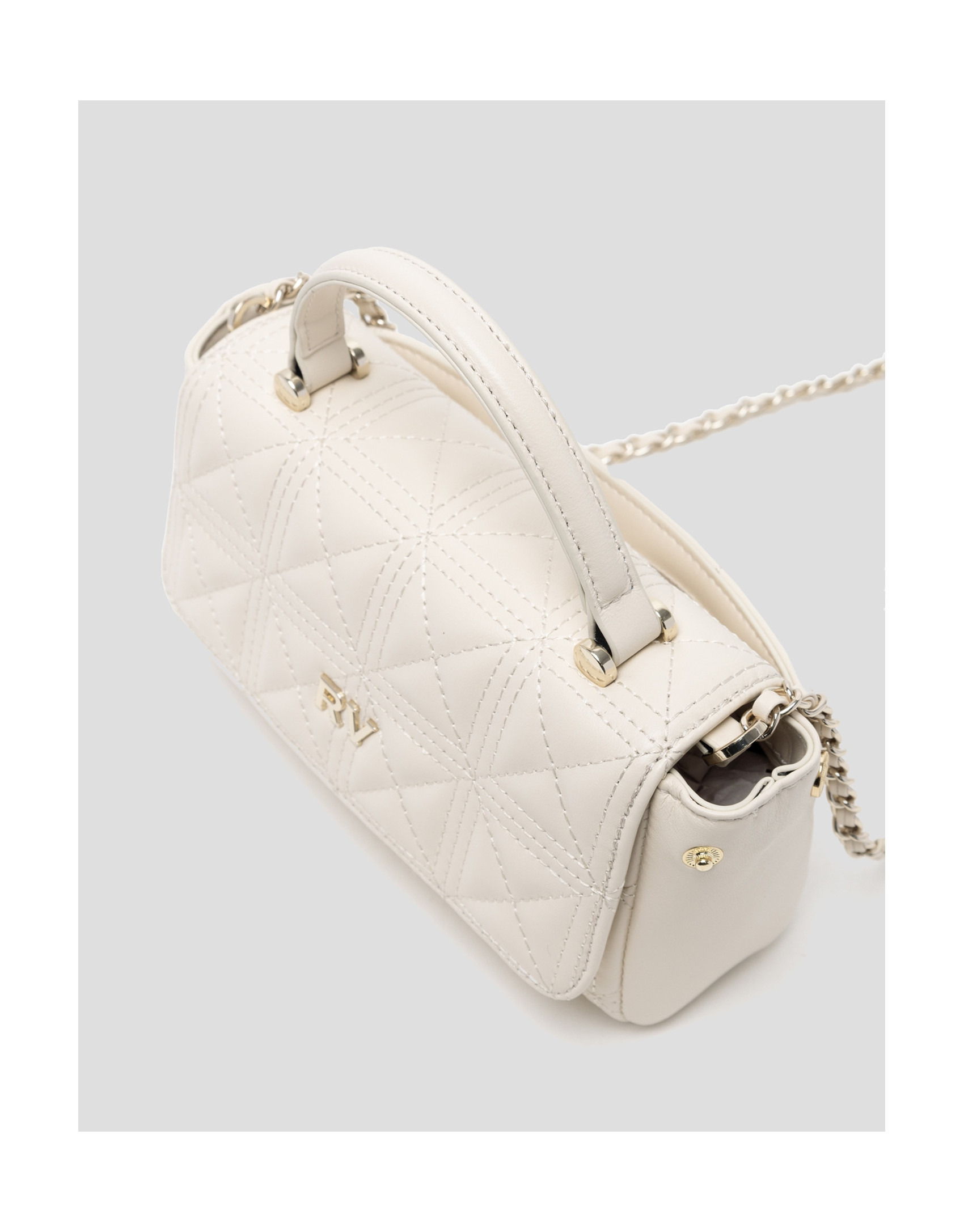 Bolso Linda Micro piel acolchada crudo - Mujer | Roberto Verino