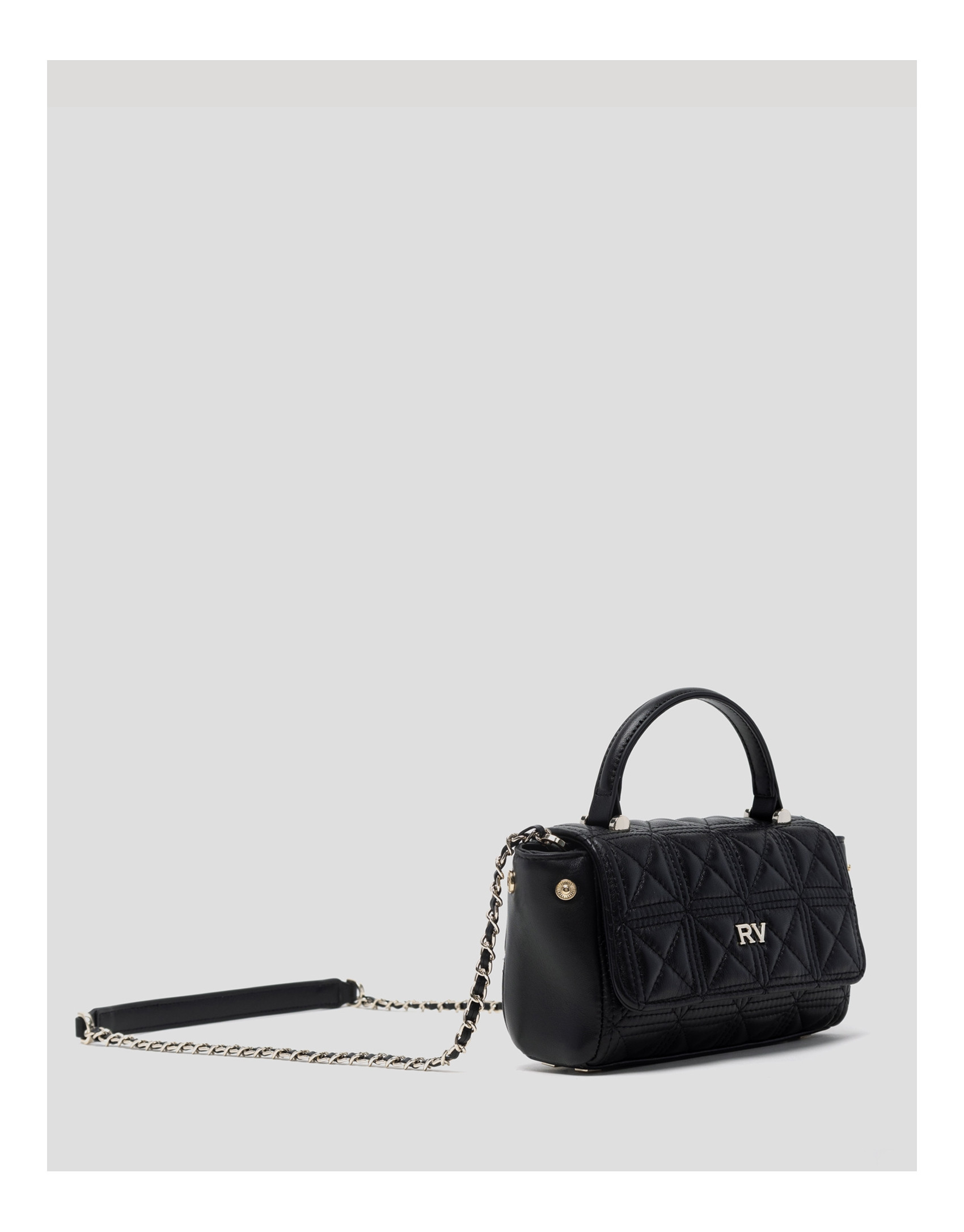 Bolso Linda Micro piel acolchada negro - Mujer | Roberto Verino