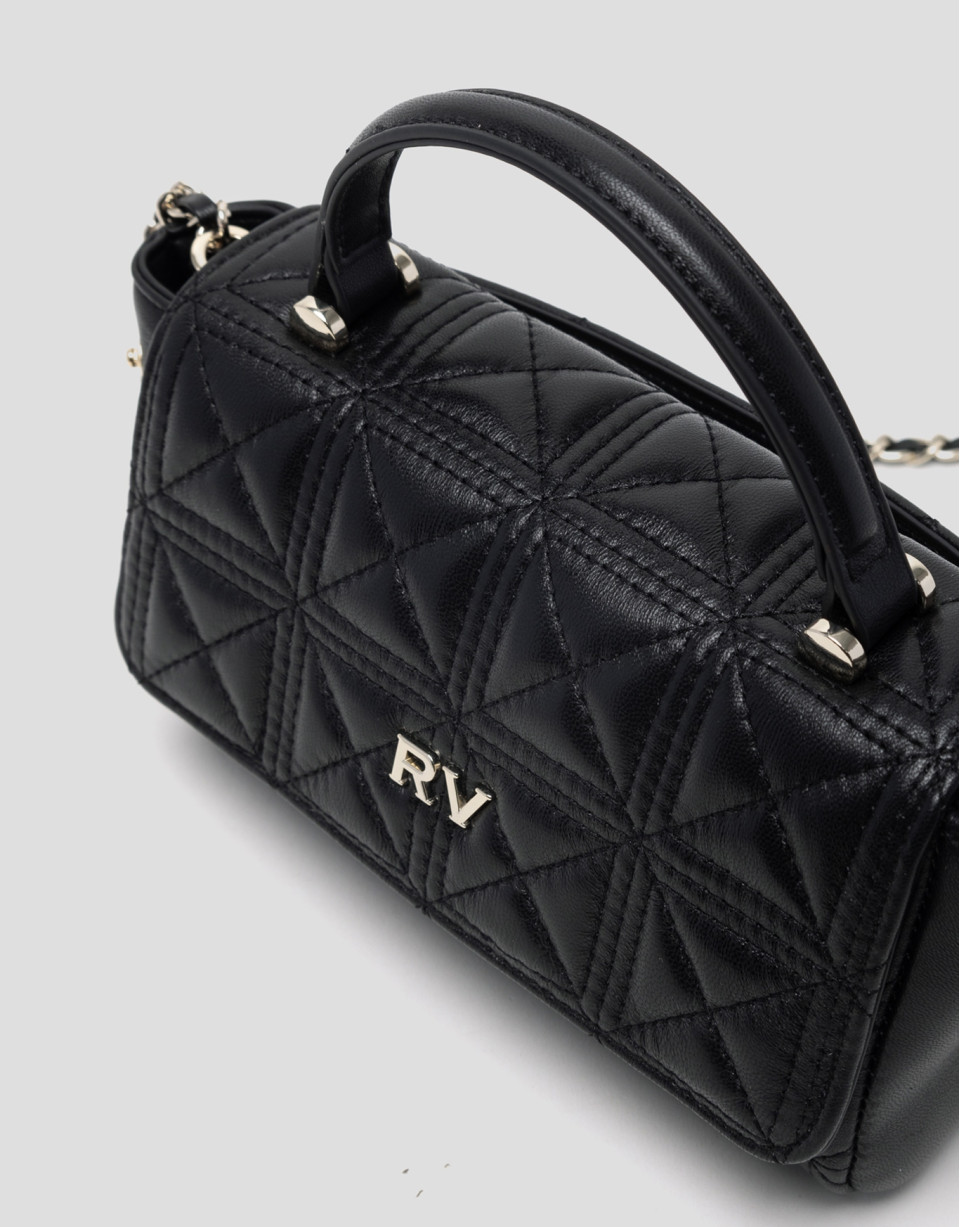Bolso Linda Micro piel acolchada negro - Mujer | Roberto Verino