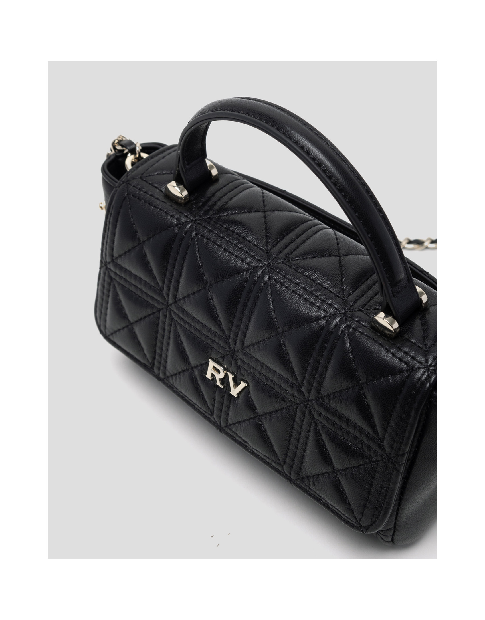 Bolso Linda Micro piel acolchada negro - Mujer | Roberto Verino