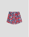 Red and blue floral print swimsuit - Man | Roberto Verino