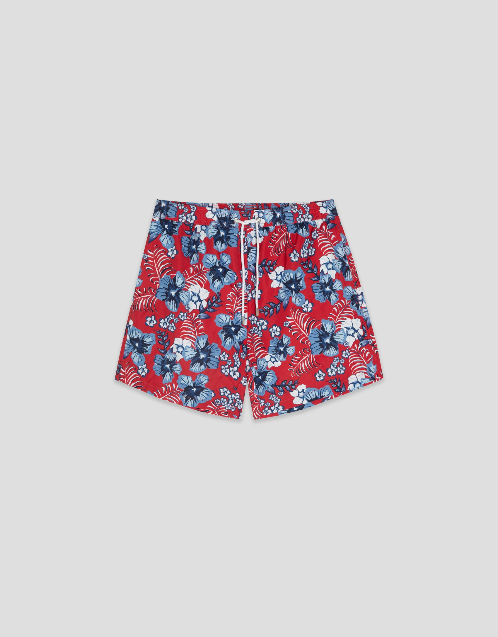 Bañador estampado flores rojo y tonos azules | Roberto Verino